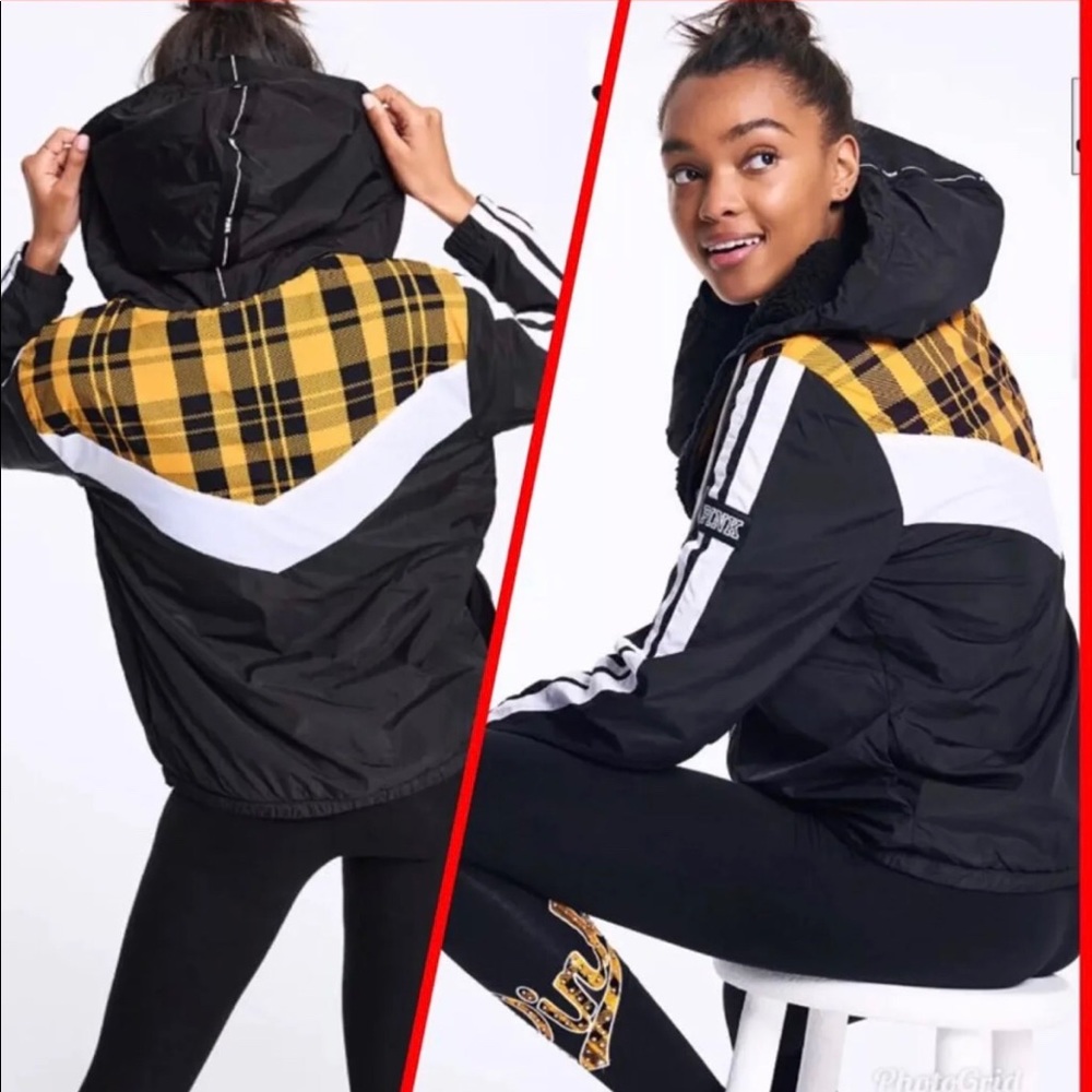 Nip Vs Pink Sherpa Lined Anorak M/L - image 1